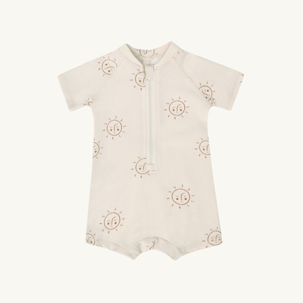 NWT - Quincy Mae cream suns rashguard swim 2-3Y​​​